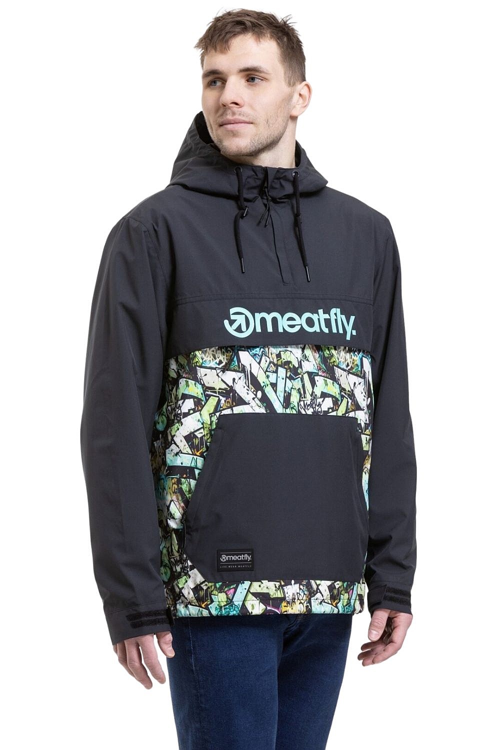 Jacke Meatfly Garen - Black/Graffiti - men´s