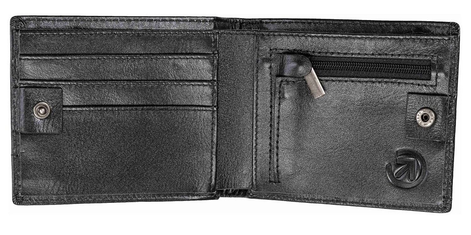 portefeuille Meatfly Eliot Premium Leather - Black - men´s