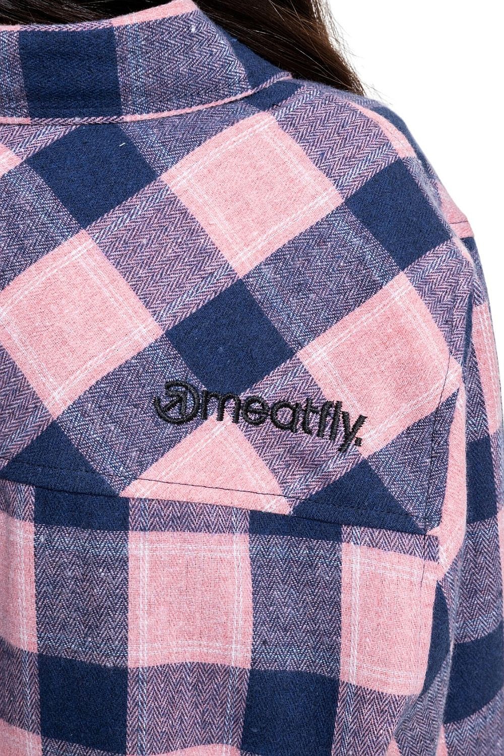 koszula Meatfly Courtney LS - Blue/Rose - women´s