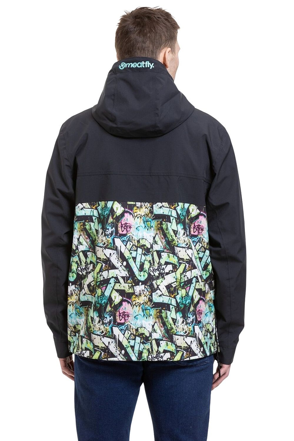 Jacke Meatfly Garen - Black/Graffiti - men´s