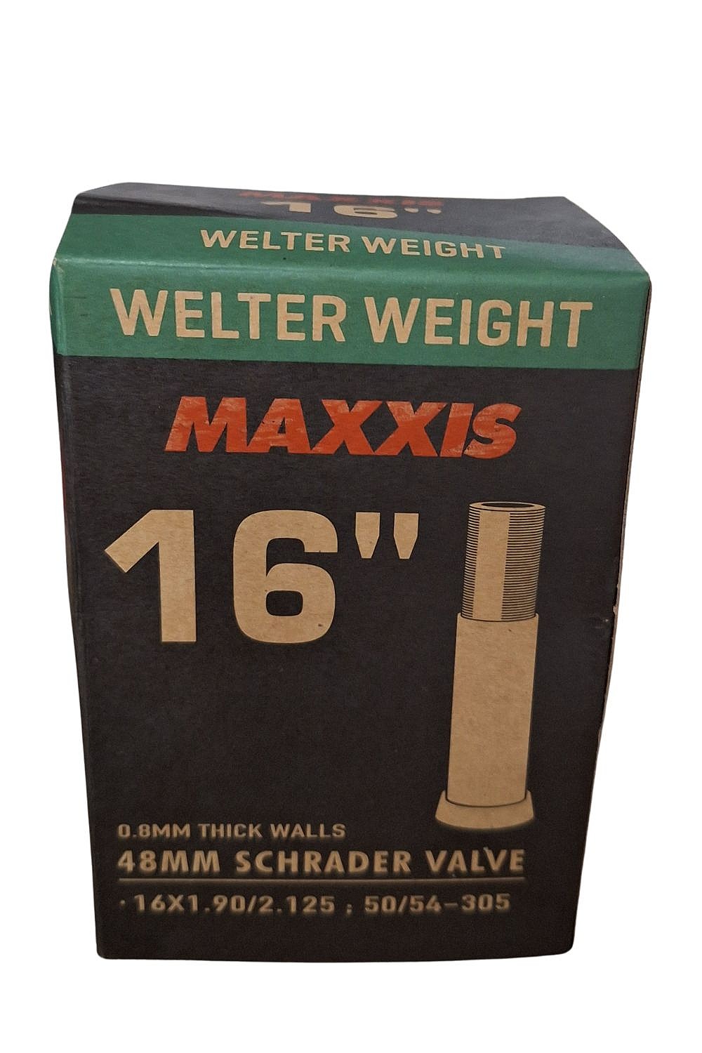 dętka  Maxxis Welter Weight Auto-SV 48mm 16"x1.9"-2.125" - Black