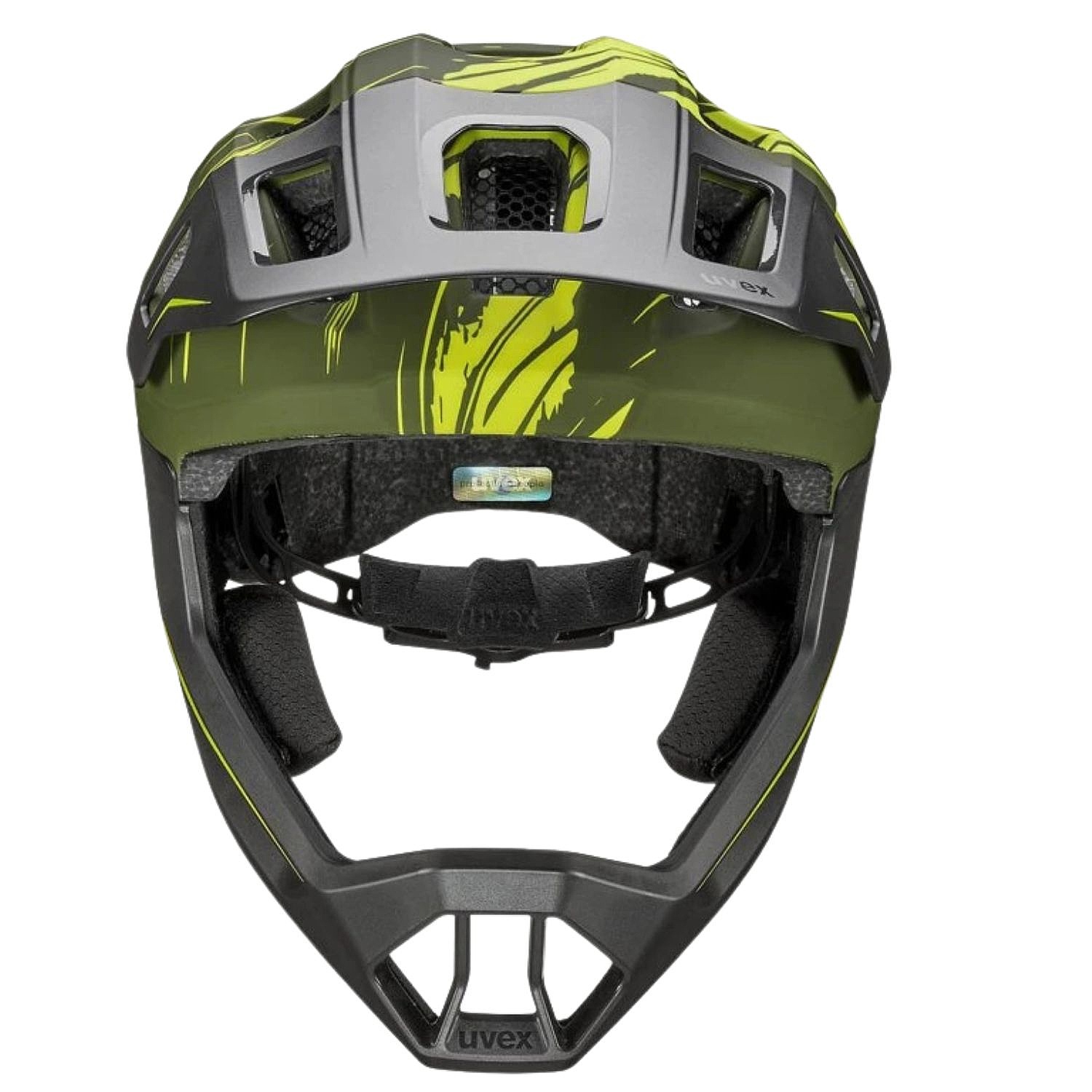Helm Uvex React Jr. Fullface - Dark Olive Matt - unisex junior