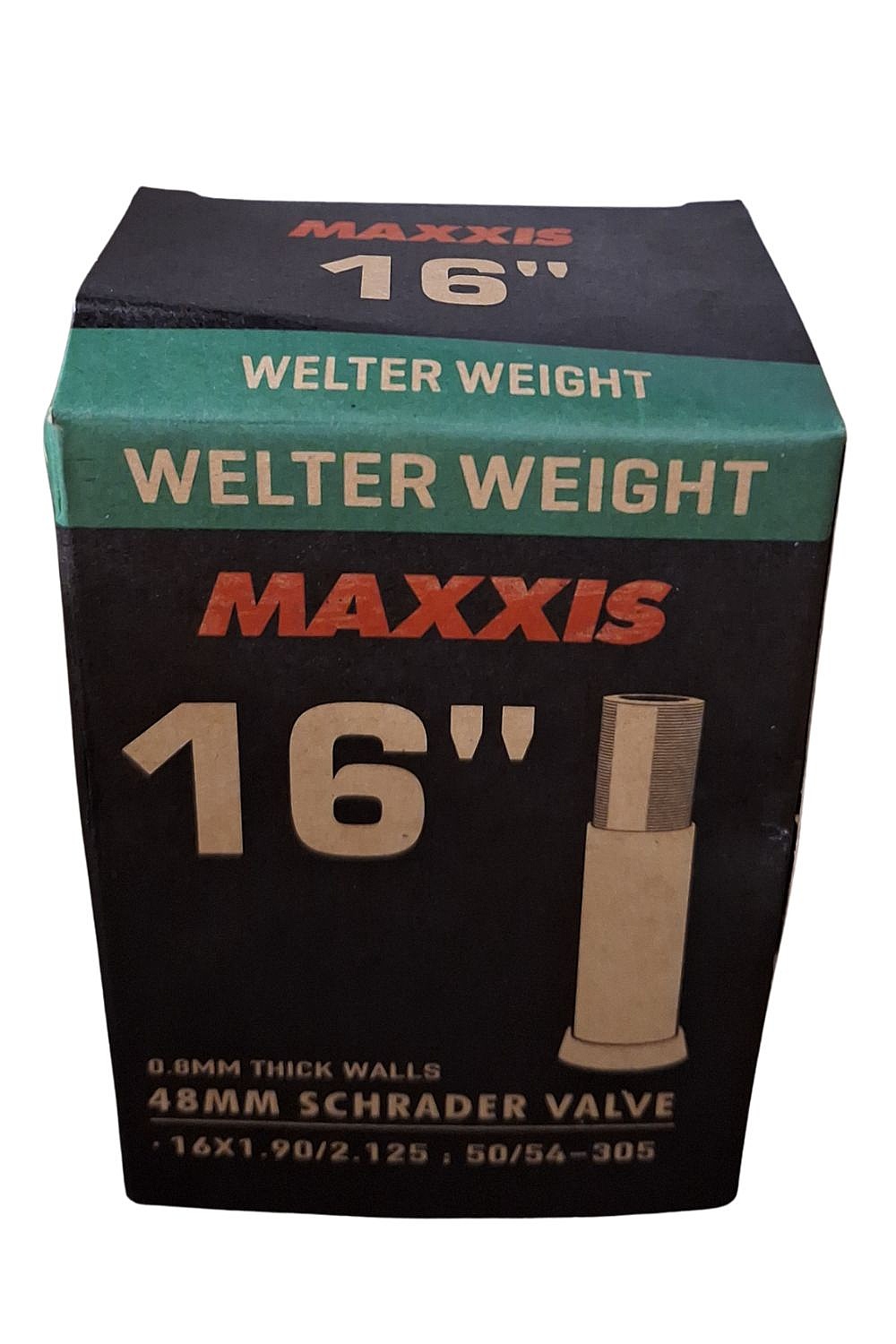 dętka  Maxxis Welter Weight Auto-SV 48mm 16"x1.9"-2.125" - Black