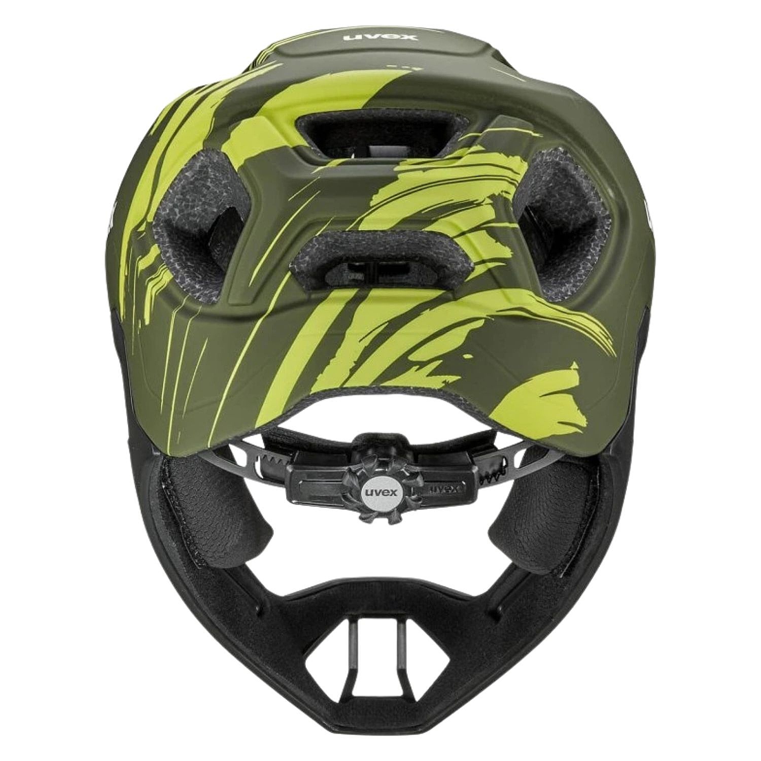 Helm Uvex React Jr. Fullface - Dark Olive Matt - unisex junior