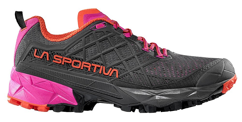 Schuhe La Sportiva Akyra II - Carbon/Cherry Tomato - women´s