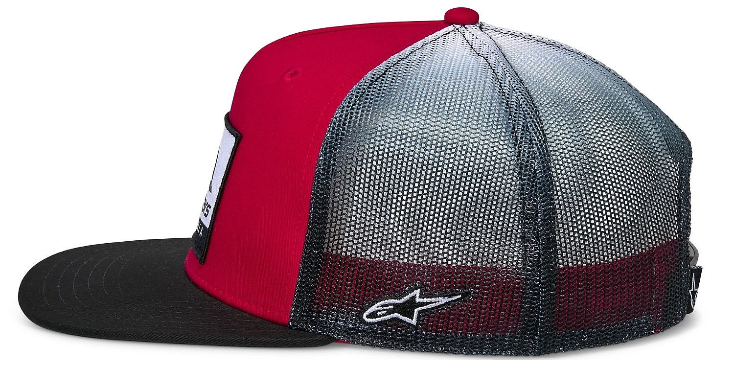 czapka z daszkiem Alpinestars Cali Gradient Trucker - Red/Black/White - men´s