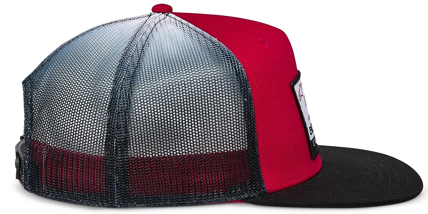 czapka z daszkiem Alpinestars Cali Gradient Trucker - Red/Black/White - men´s