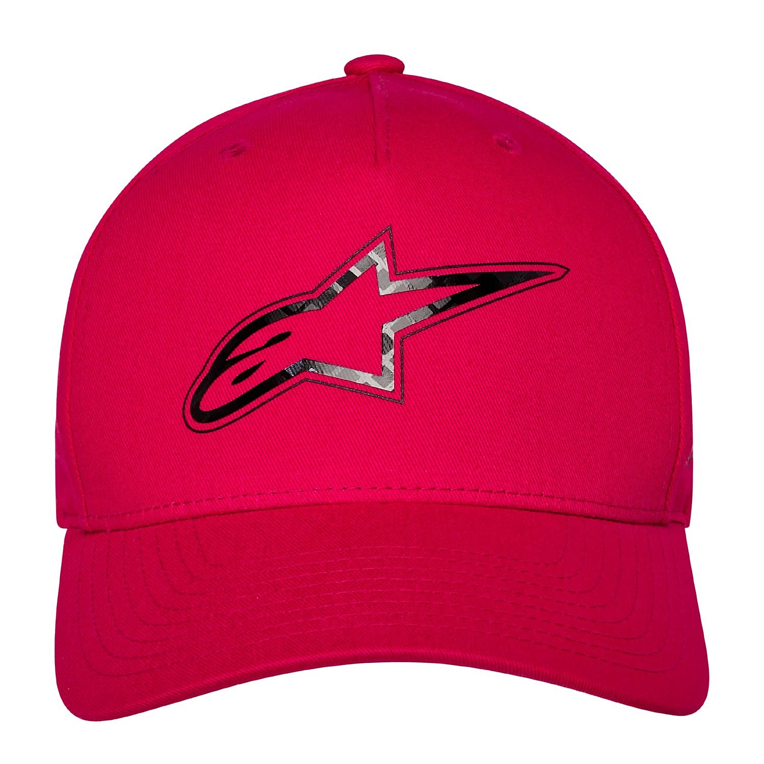 czapka z daszkiem Alpinestars Carbon Fiber Snapback - Red - men´s