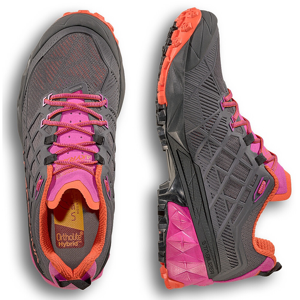Schuhe La Sportiva Akyra II - Carbon/Cherry Tomato - women´s