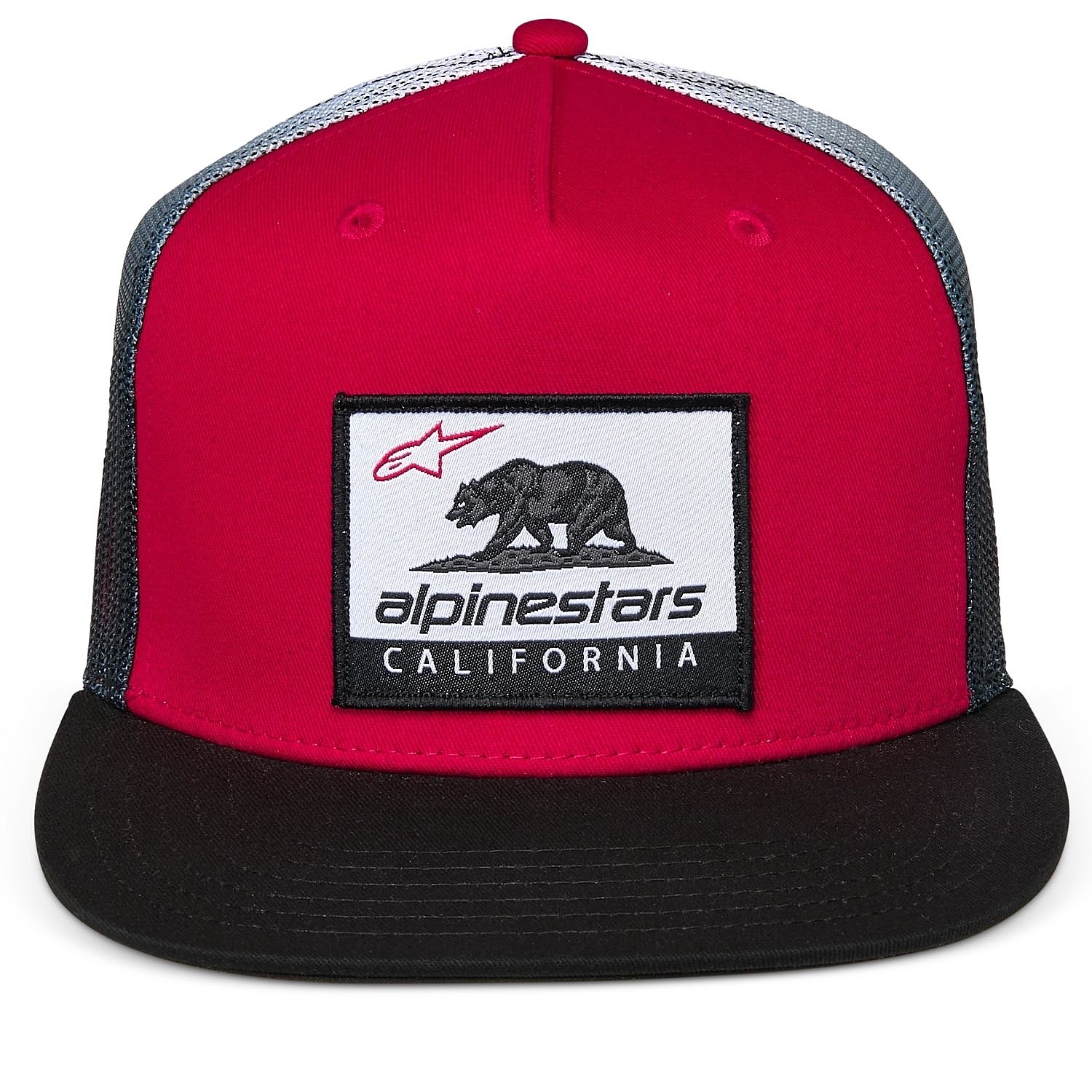 czapka z daszkiem Alpinestars Cali Gradient Trucker - Red/Black/White - men´s