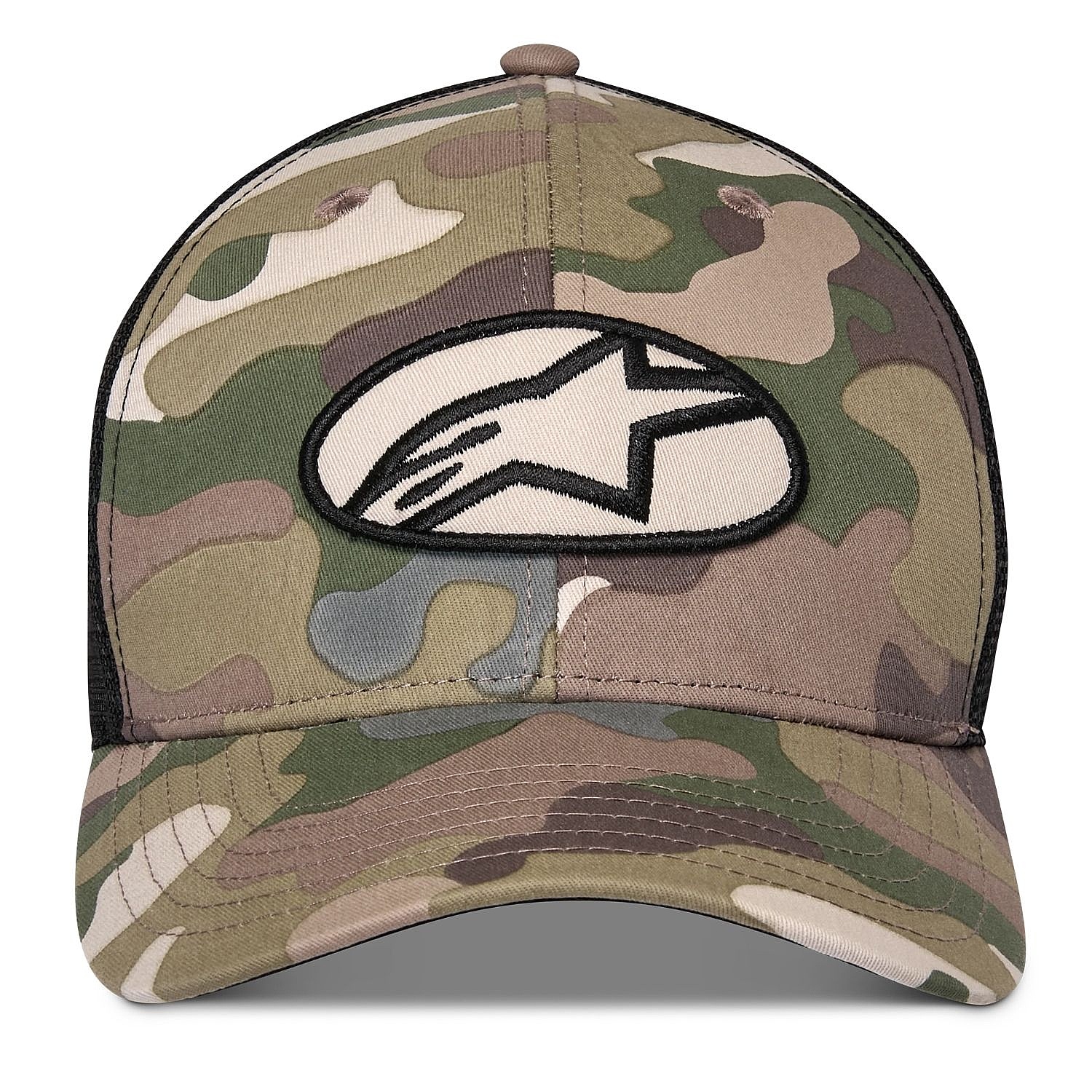casquette Alpinestars Oblique Camo Trucker - Green Camo/Black - men´s