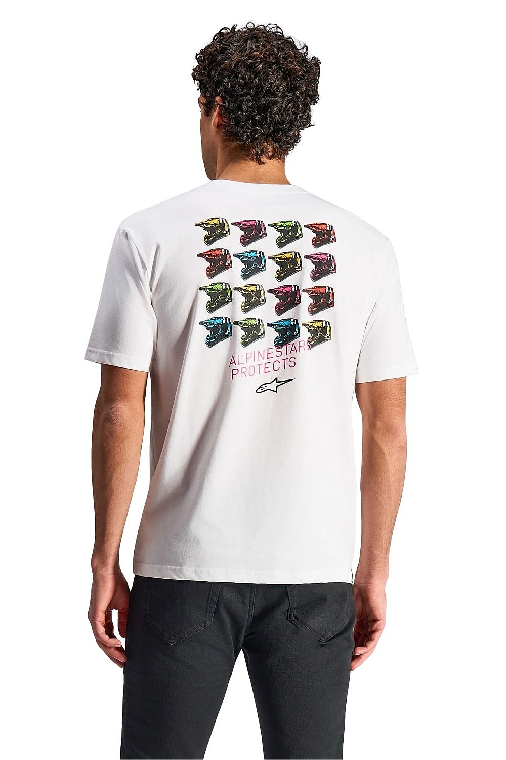 T-Shirt Alpinestars Pop Helmet CSF - White - men´s