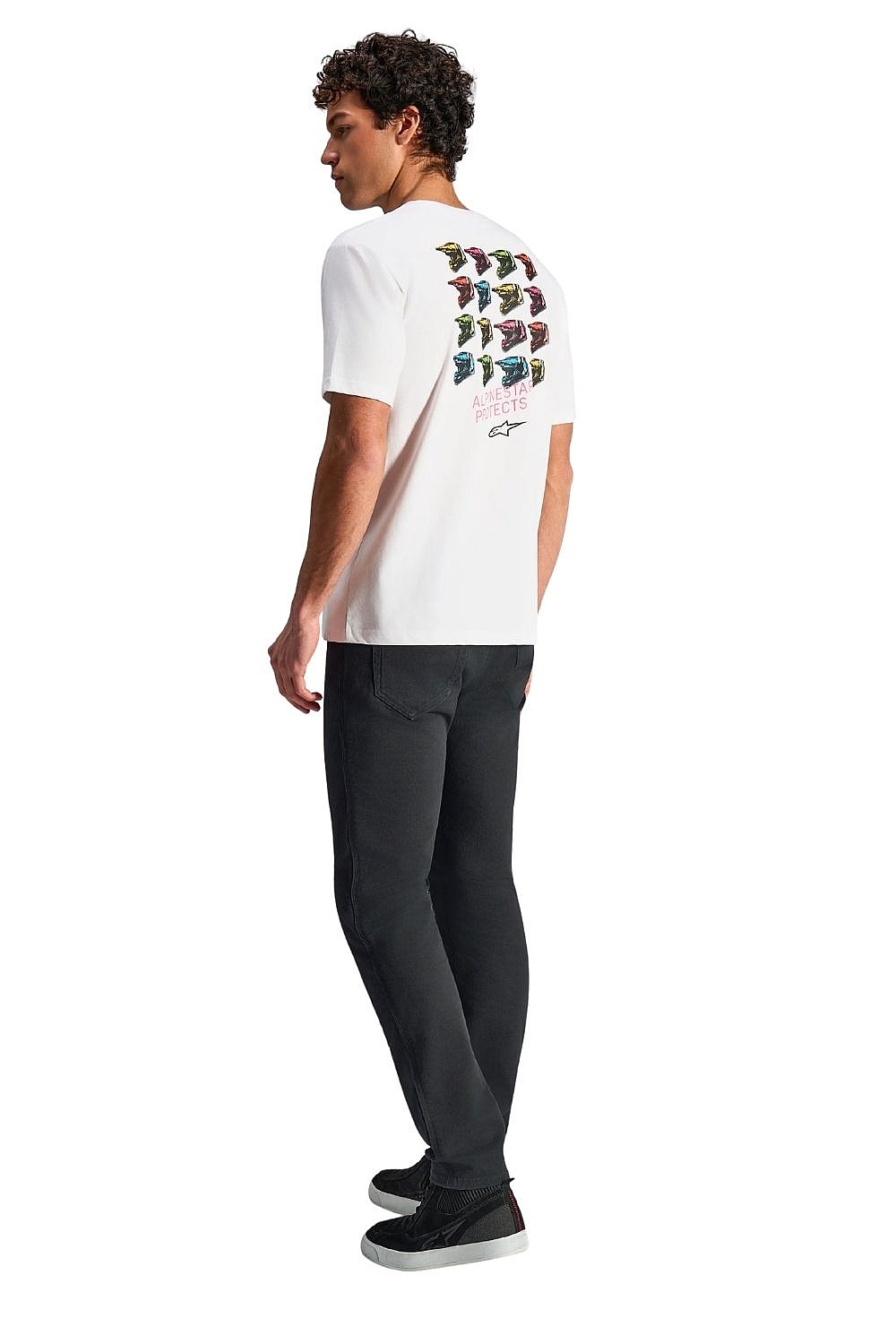 T-Shirt Alpinestars Pop Helmet CSF - White - men´s