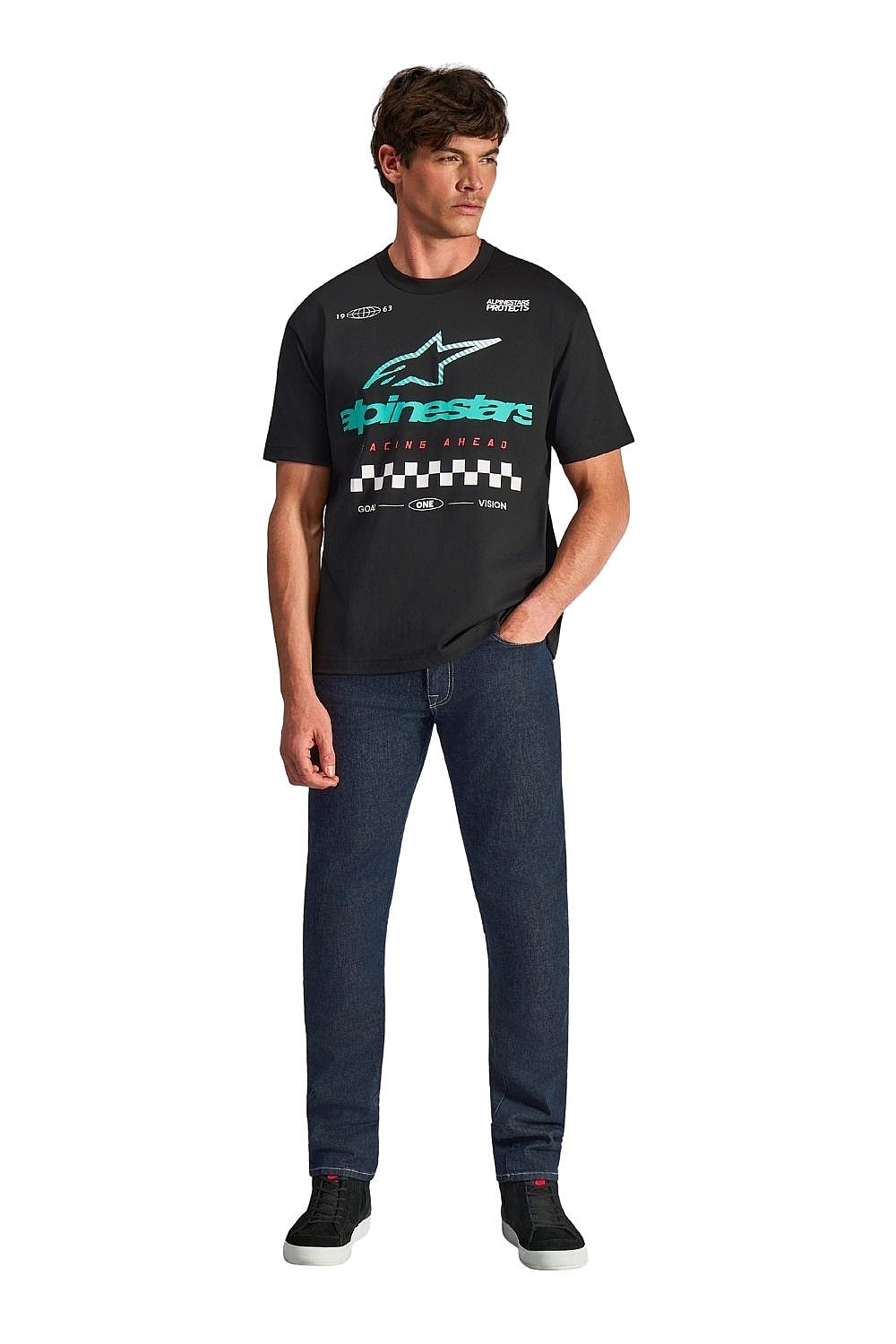 T-shirt Alpinestars Aplomb Oversized CSF - Black - men´s