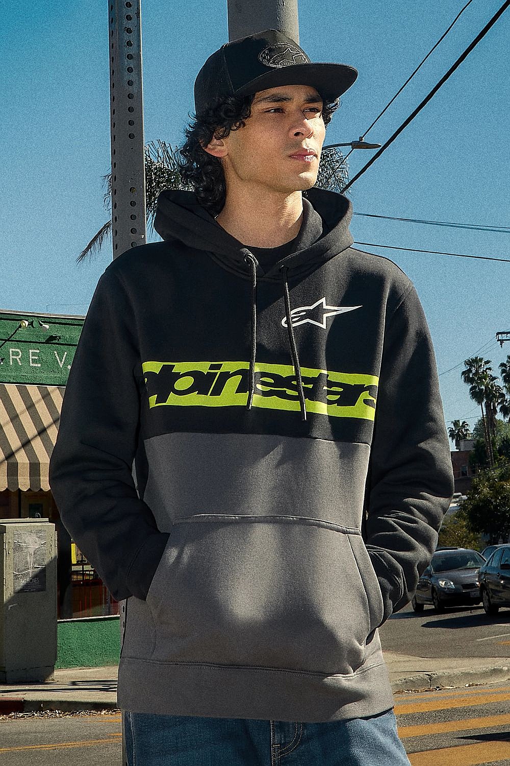bluza Alpinestars Parallel Hoodie - Black/Gunmetal - men´s