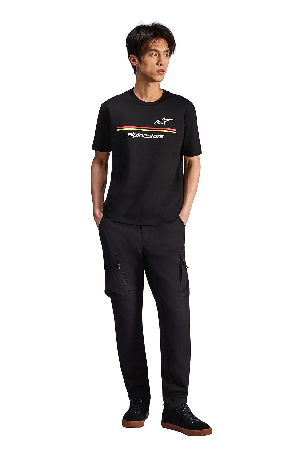 T-Shirt Alpinestars Lanes CSF - Black - men´s