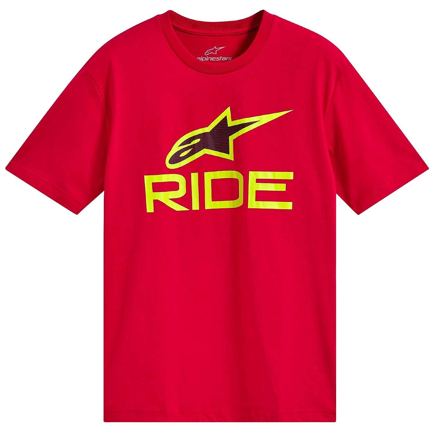 T-Shirt Alpinestars Ride 4.0 CSF - Red/Hi Vis Yellow/Black - men´s
