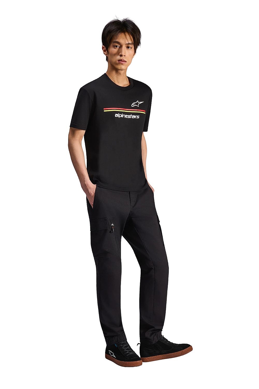 T-Shirt Alpinestars Lanes CSF - Black - men´s