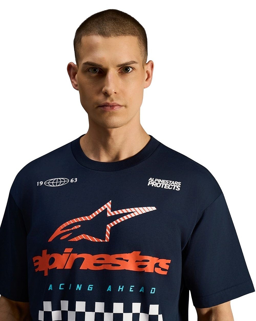 tričko Alpinestars Aplomb Oversized CSF - Navy - men´s