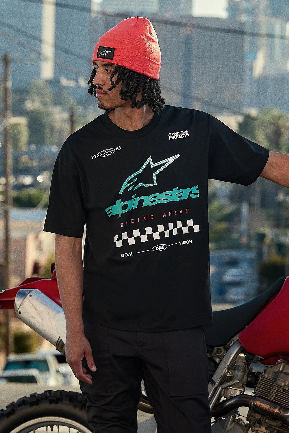 T-shirt Alpinestars Aplomb Oversized CSF - Black - men´s
