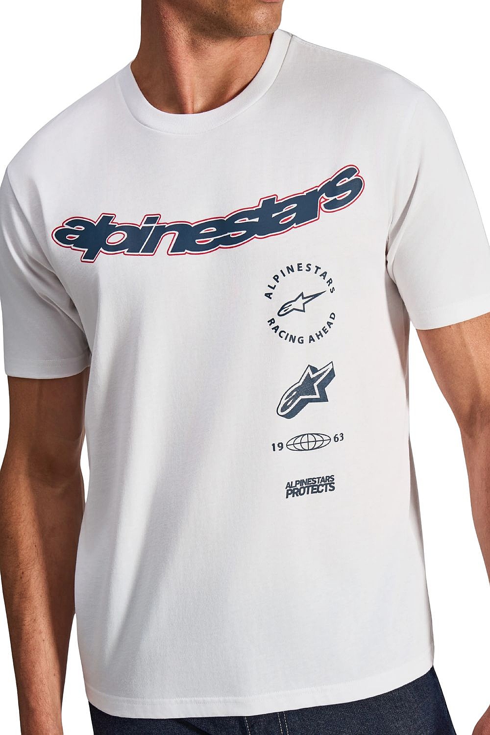koszulka Alpinestars Abus CSF - White - men´s