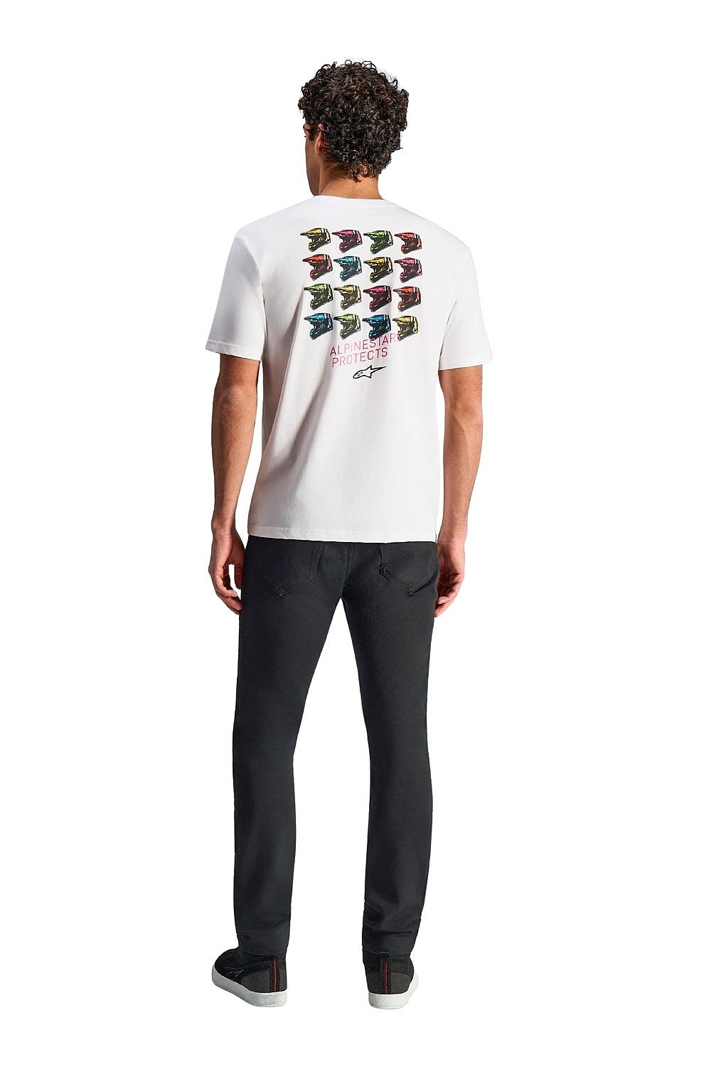 T-Shirt Alpinestars Pop Helmet CSF - White - men´s