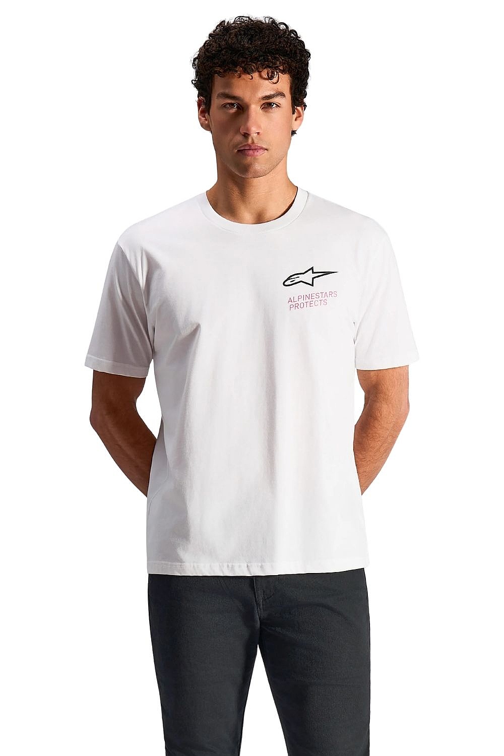T-Shirt Alpinestars Pop Helmet CSF - White - men´s