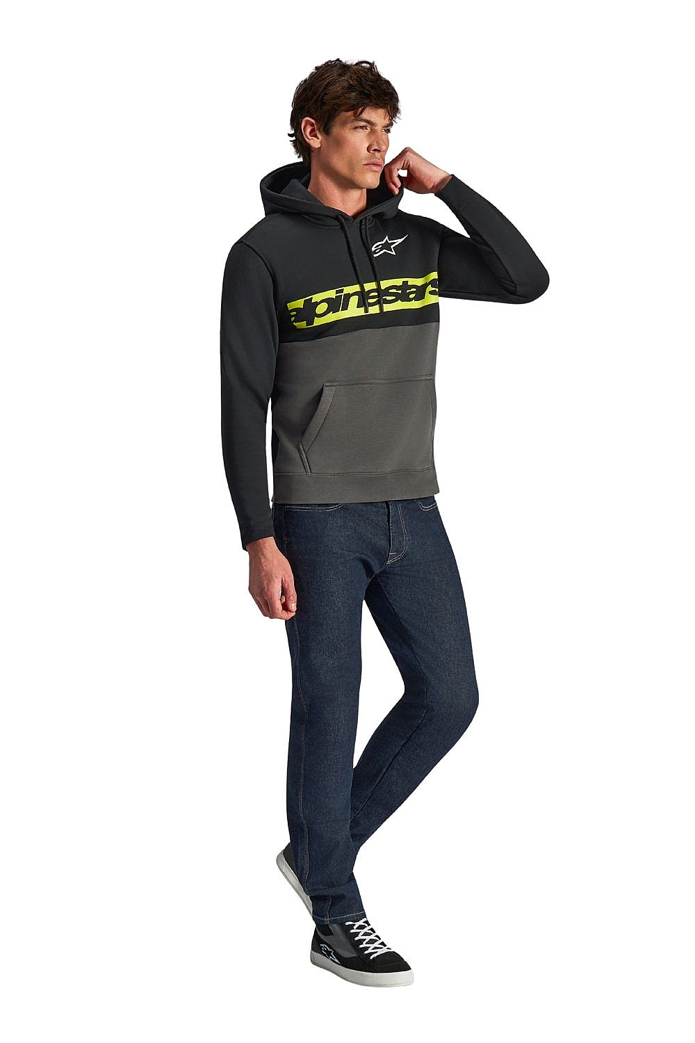 bluza Alpinestars Parallel Hoodie - Black/Gunmetal - men´s