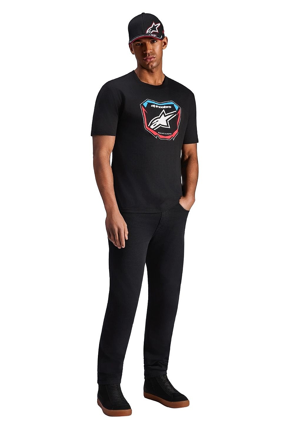 T-shirt Alpinestars Plate CSF - Black - men´s