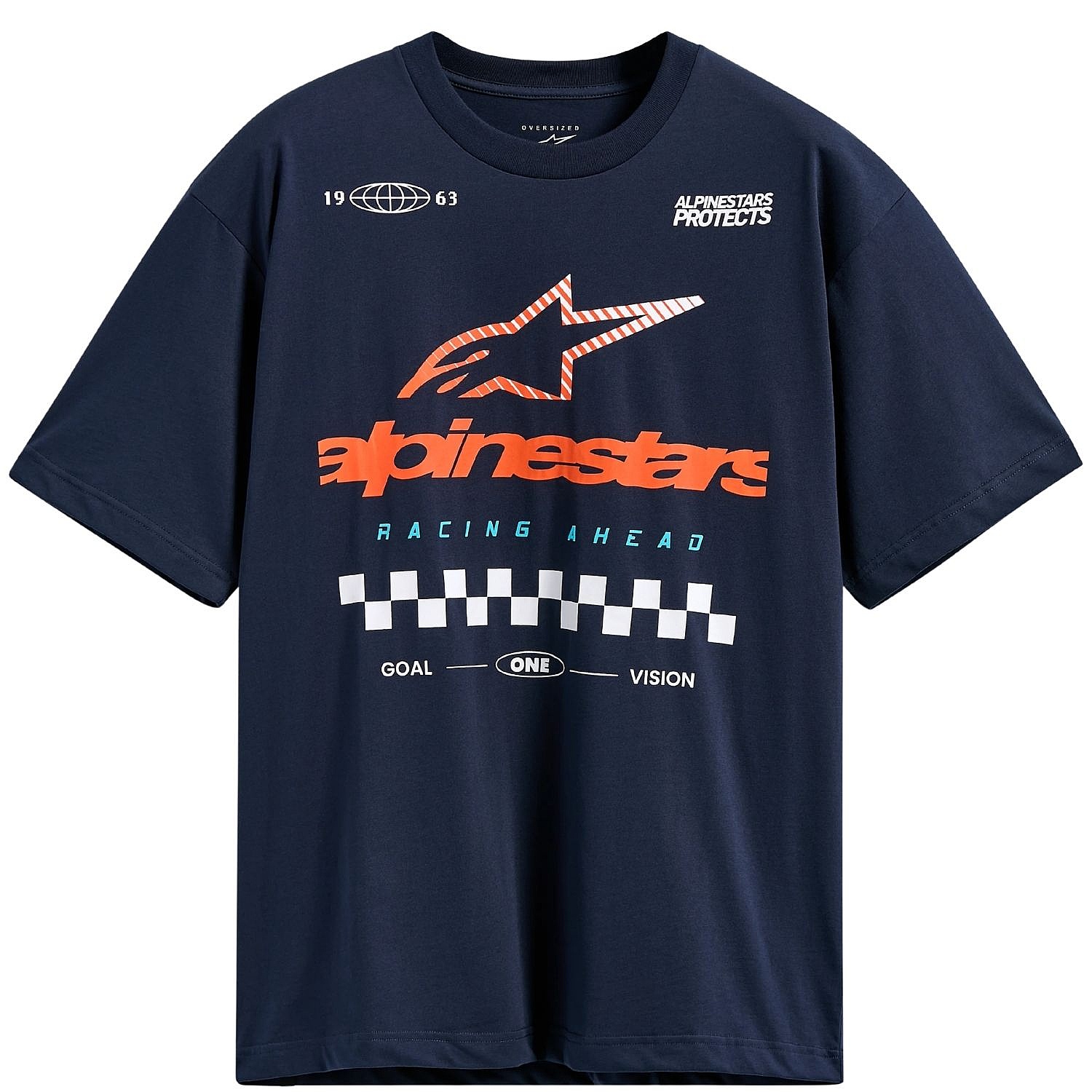tričko Alpinestars Aplomb Oversized CSF - Navy - men´s