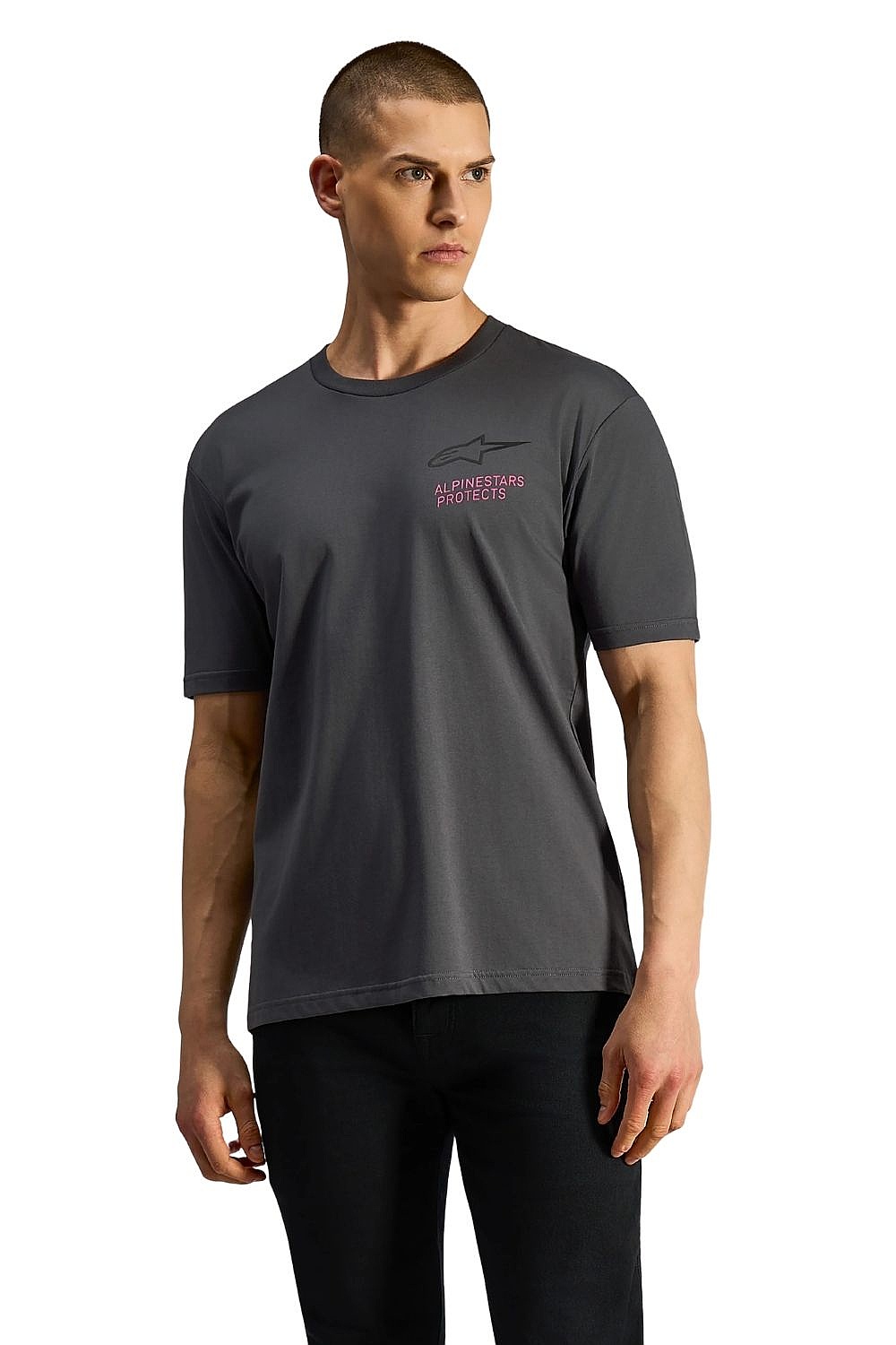 T-Shirt Alpinestars Pop Helmet CSF - Charcoal - men´s