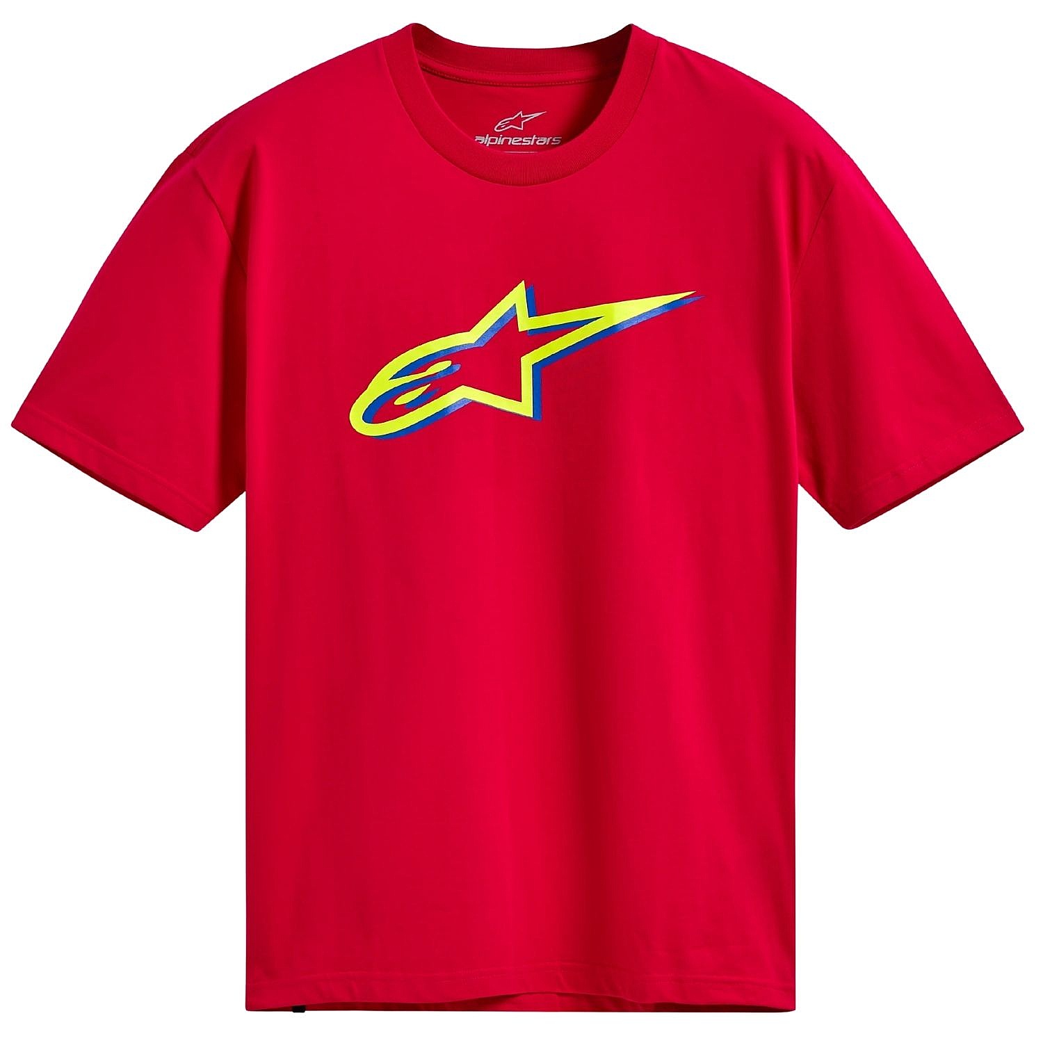 T-shirt Alpinestars Ageless Shadow CSF - Red/Yellow - men´s