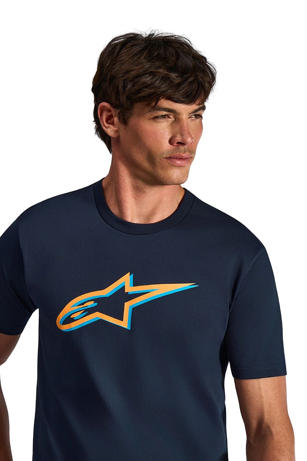 T-Shirt Alpinestars Ageless Shadow CSF - Navy Orange - men´s