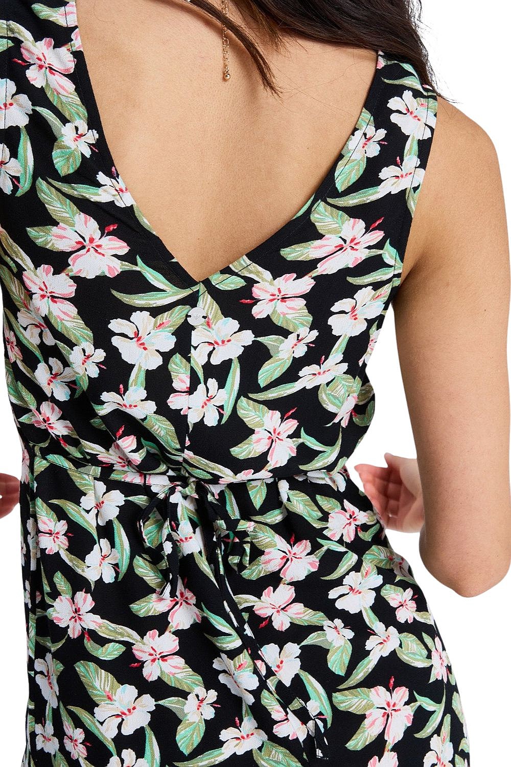 sukienka Roxy Free Spirits Mini - KVJ2/Anthracite Spring Charming Sma - women´s