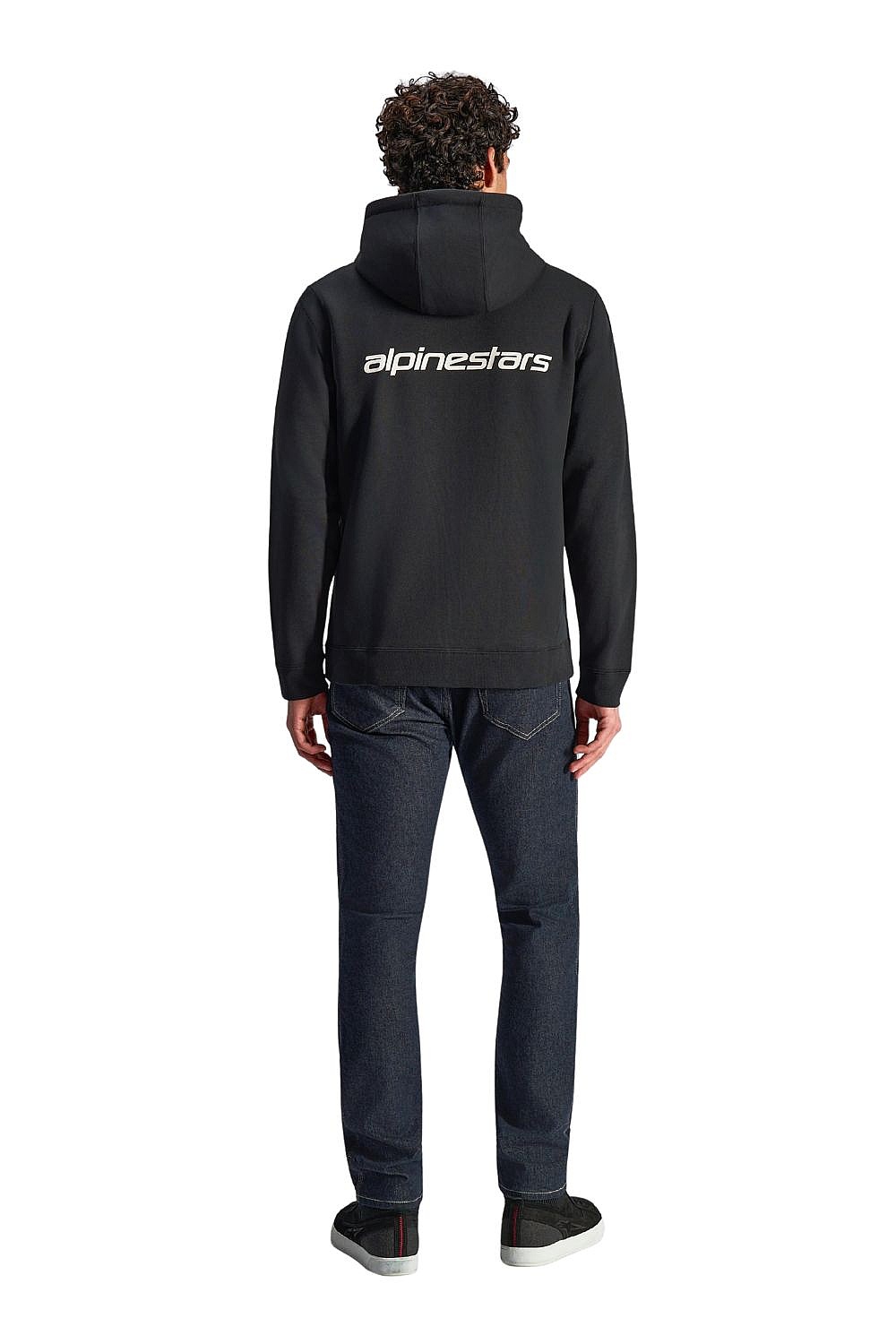 Sweatshirt Alpinestars Transverse Hoodie Zip - Black - men´s