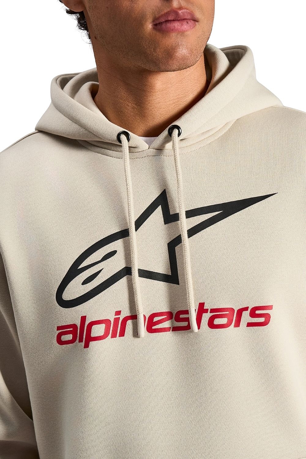 bluza Alpinestars Always Hoodie V3 - Off White/Black/Red - men´s