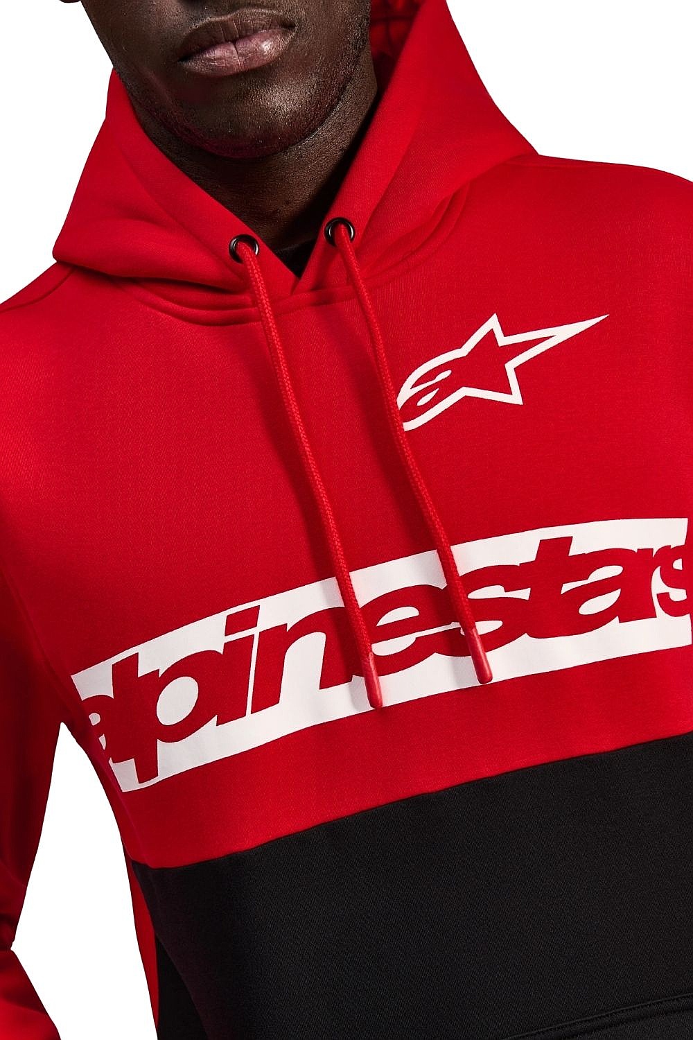 Sweatshirt Alpinestars Parallel Hoodie - Red/Black - men´s