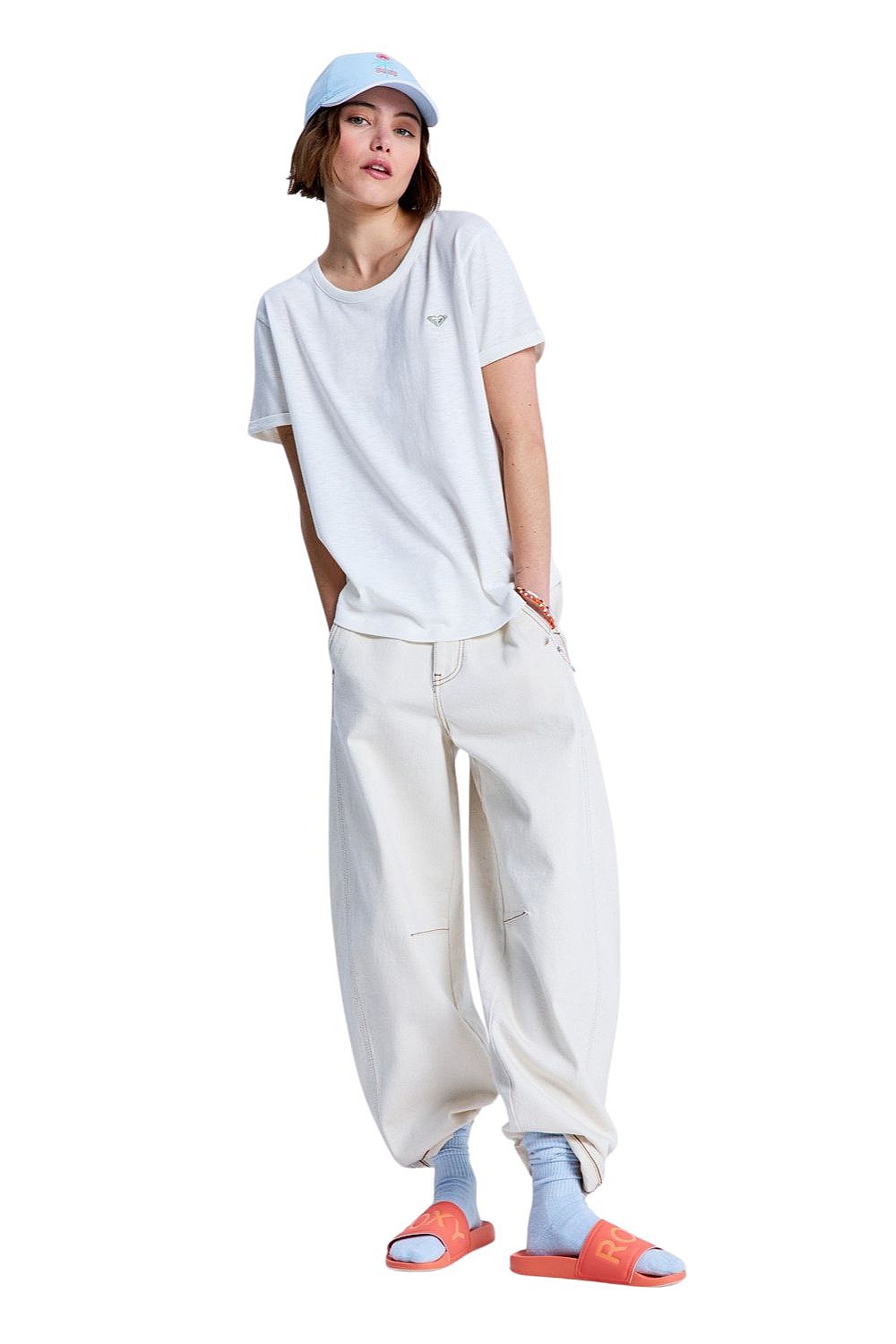 koszulka Roxy Oceanwave Regular Emby - WBS0/Egret - women´s