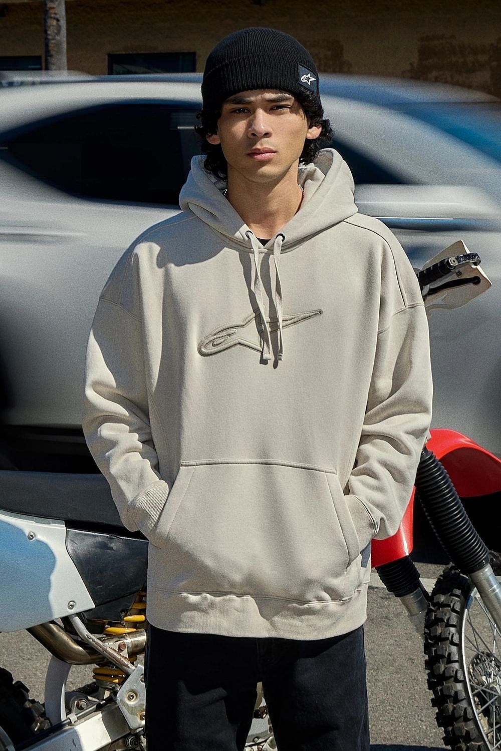 bluza Alpinestars Emergent Oversized Hoodie - Off White - men´s