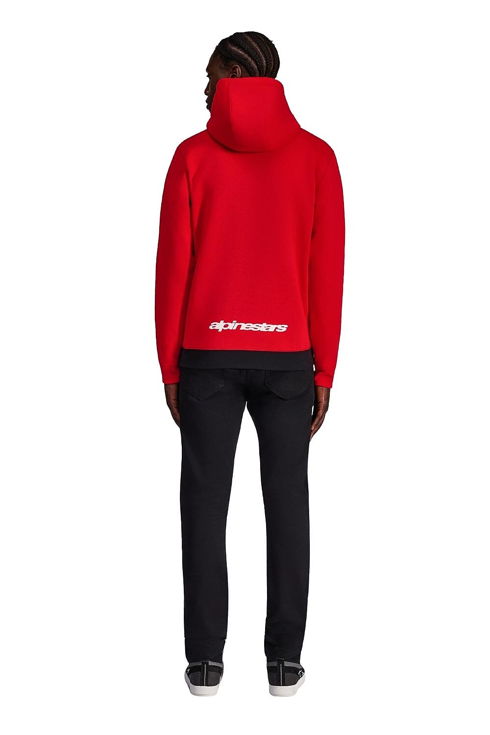 Sweatshirt Alpinestars Parallel Hoodie - Red/Black - men´s