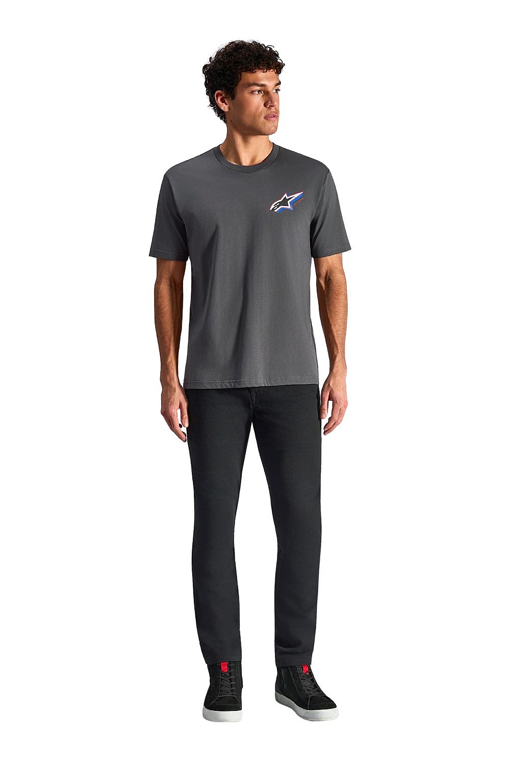 T-shirt Alpinestars Angler CSF - Charcoal - men´s