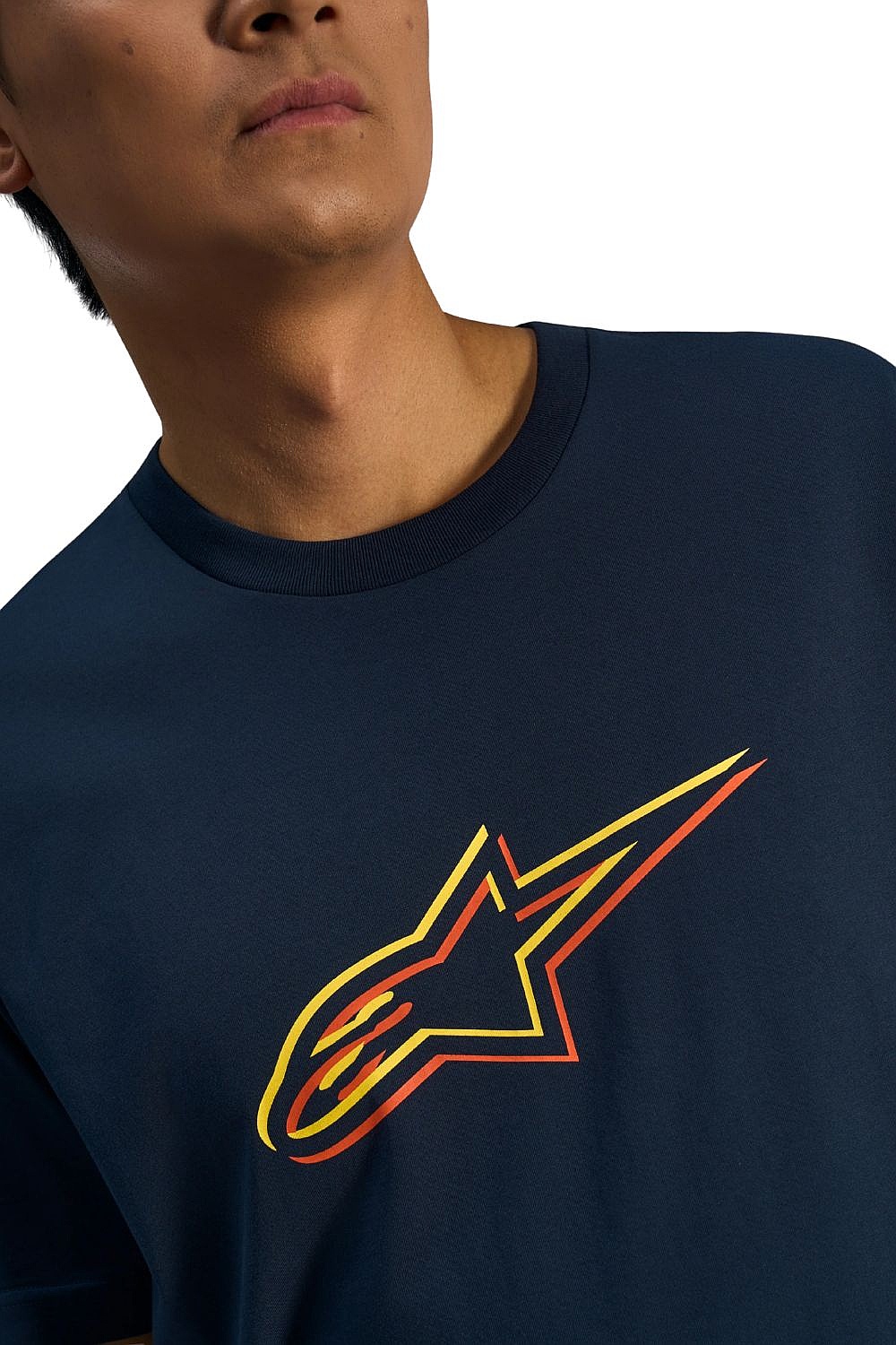 T-Shirt Alpinestars Ageless Shadow CSF - Navy Orange - men´s