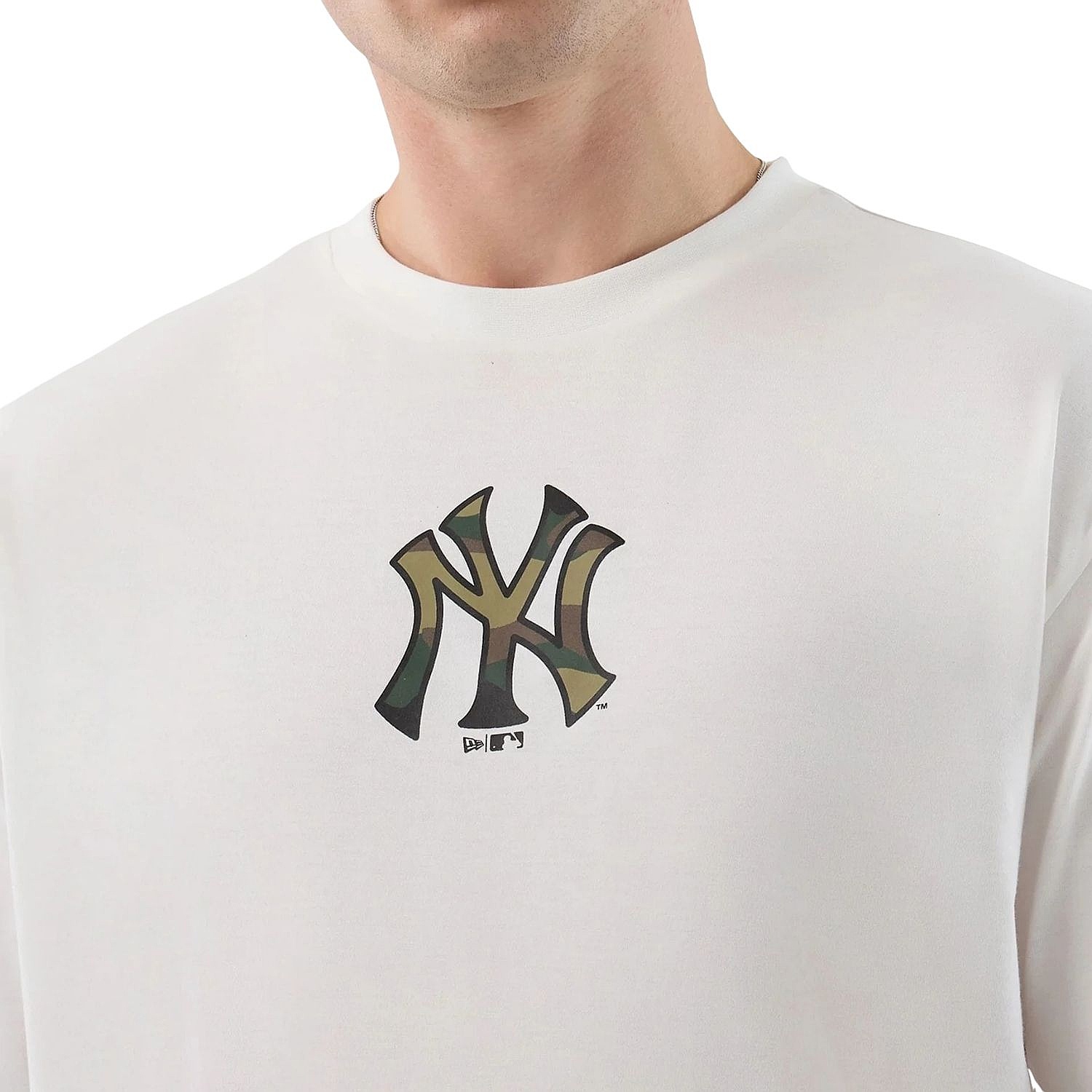 koszulka New Era Infill Oversized MLB New York Yankees - White