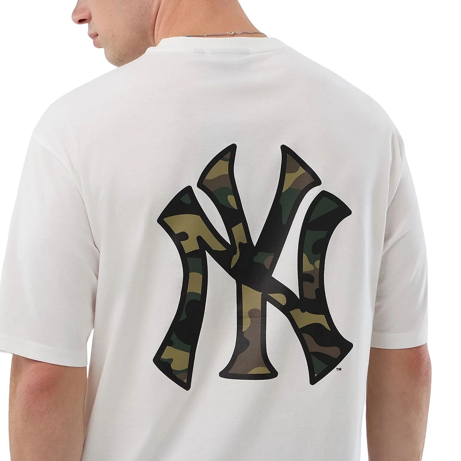 koszulka New Era Infill Oversized MLB New York Yankees - White