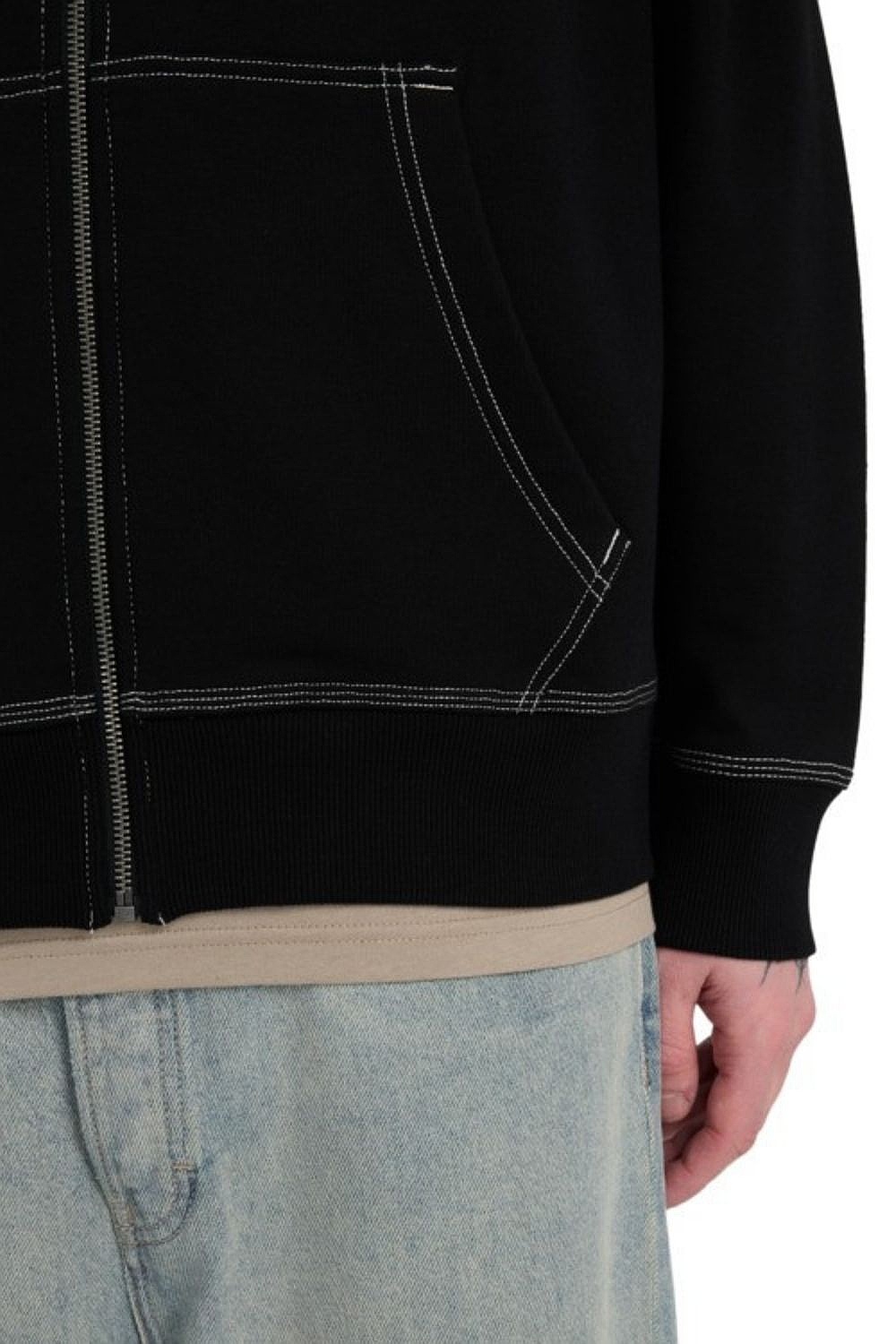 sweatshirt Element Keychain Zip - FBK/Flint Black - men´s