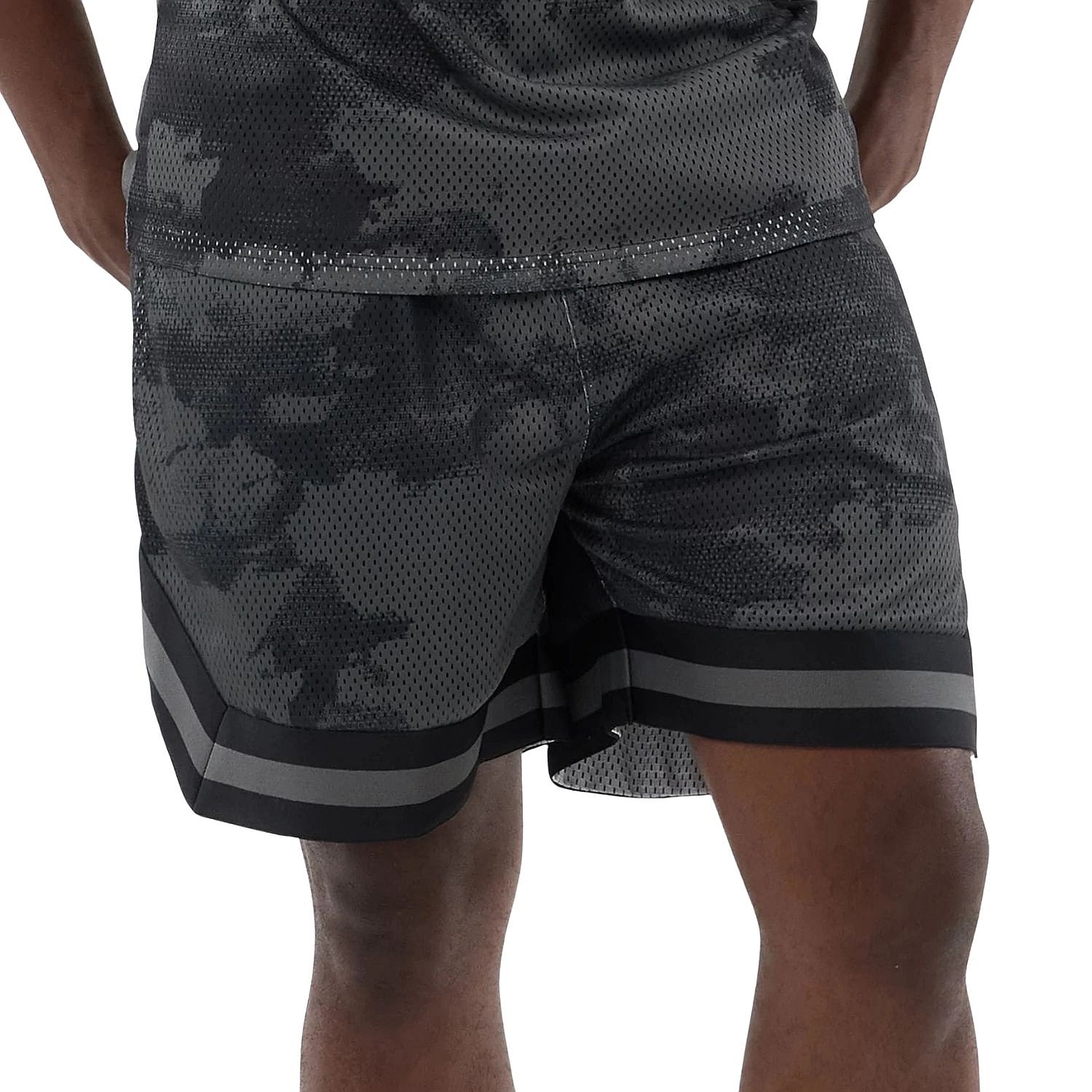spodenki New Era All Over Print Mesh Branded - Black - men´s