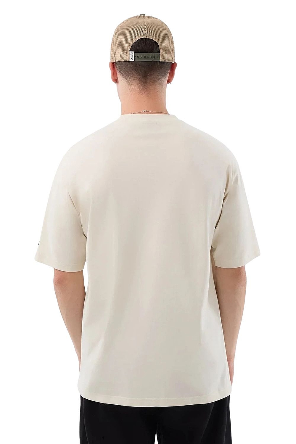 tričko New Era Beach Graphic Oversized - Light Cream