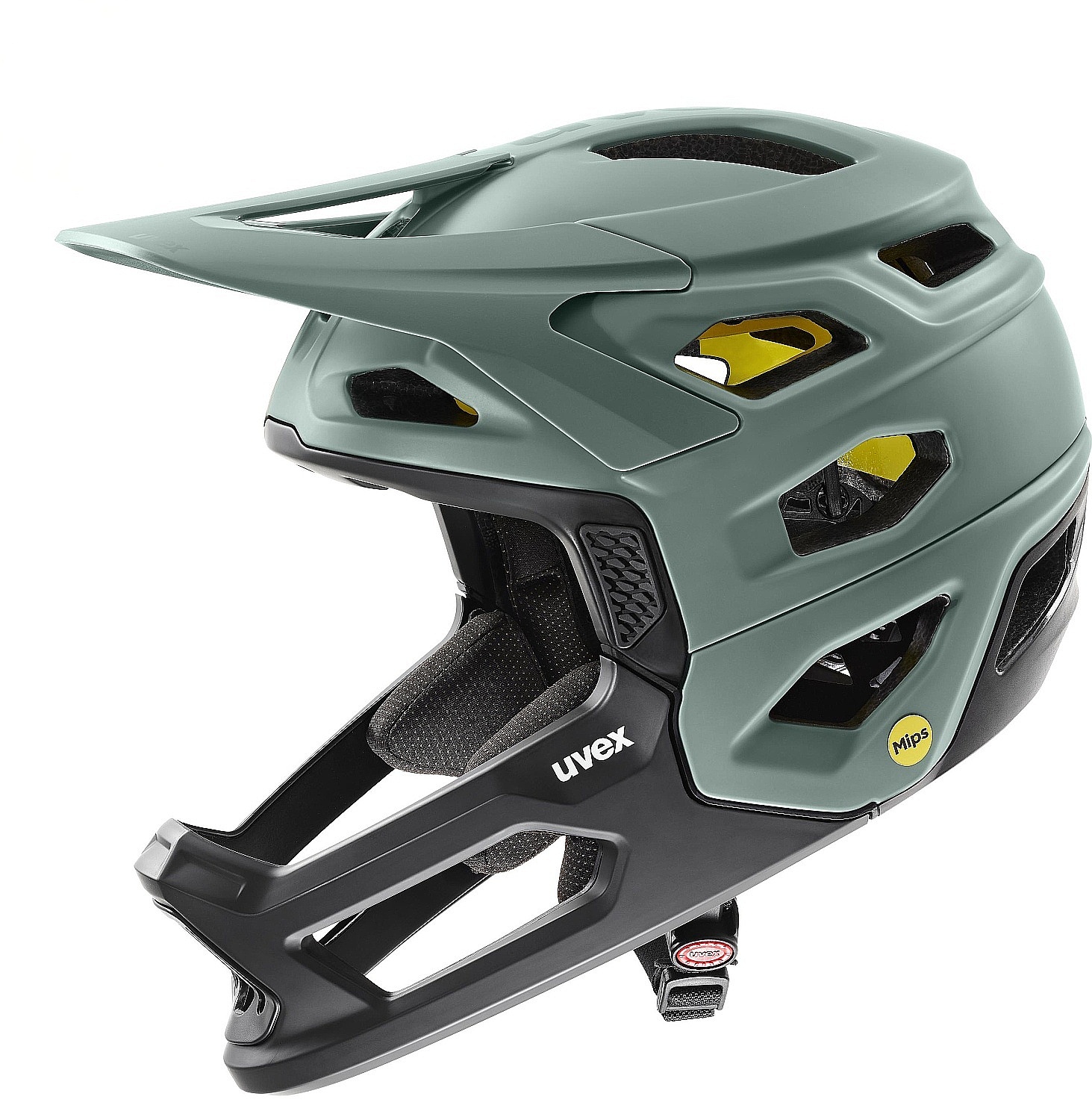kask Uvex Revolt Mips - Moss Green/Black Matt