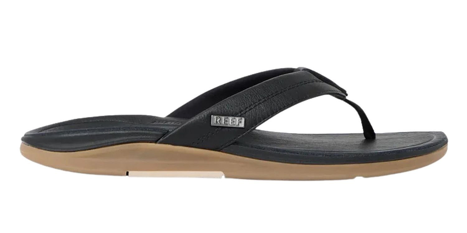 japonki  Reef Leather Offshore - Black - men´s