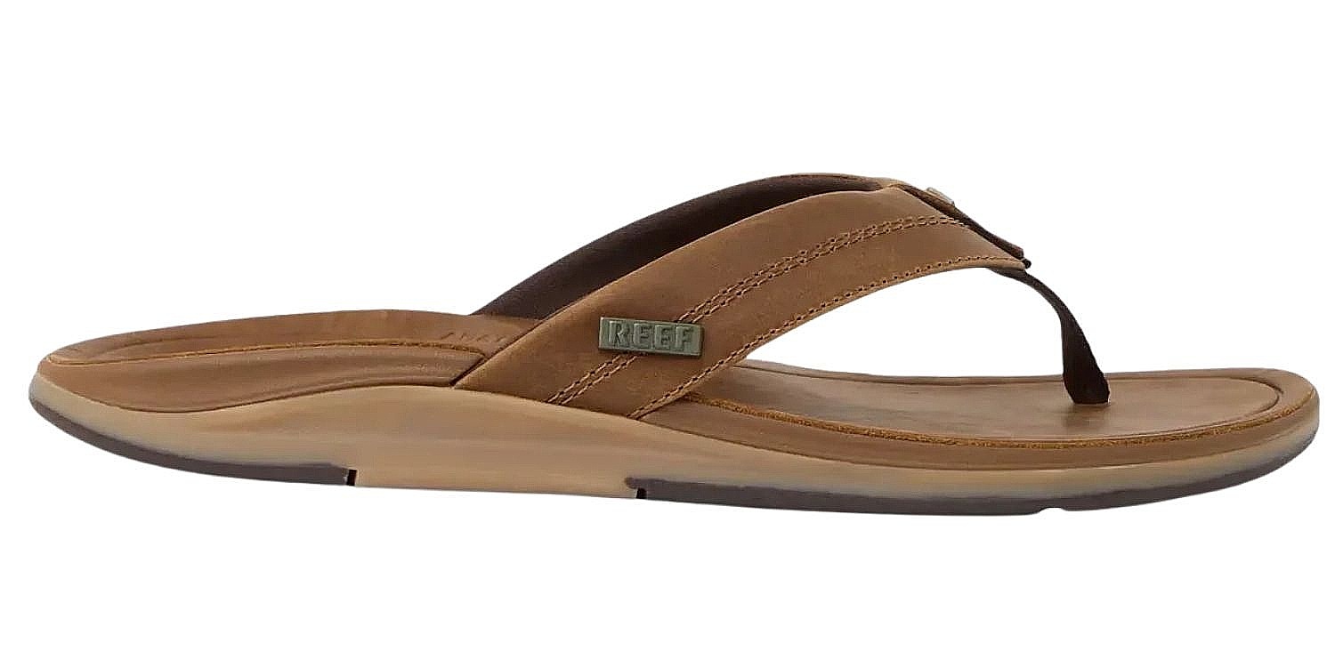 tongs Reef Leather Offshore - Bronze/Brown - men´s